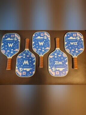 Pickleball Paddle Set in Blue - 5-Pack